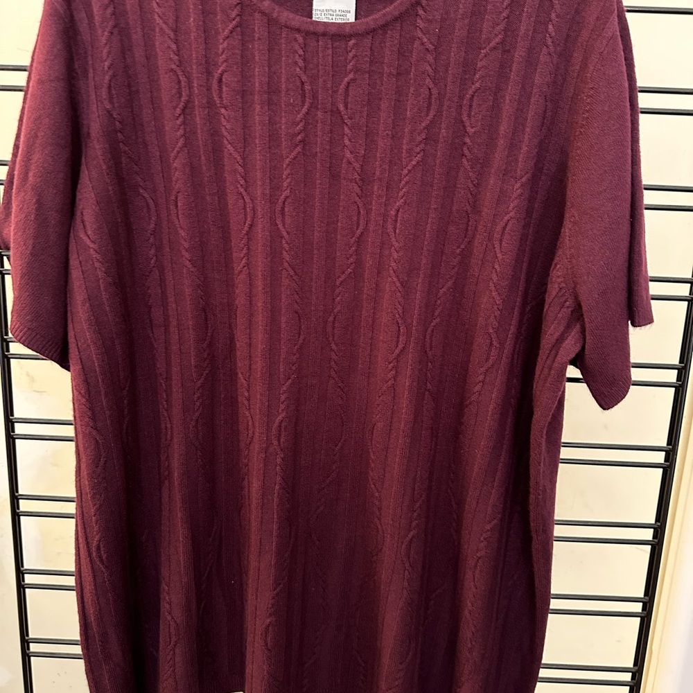 Sag Harbor sweater burgundy size 2x
